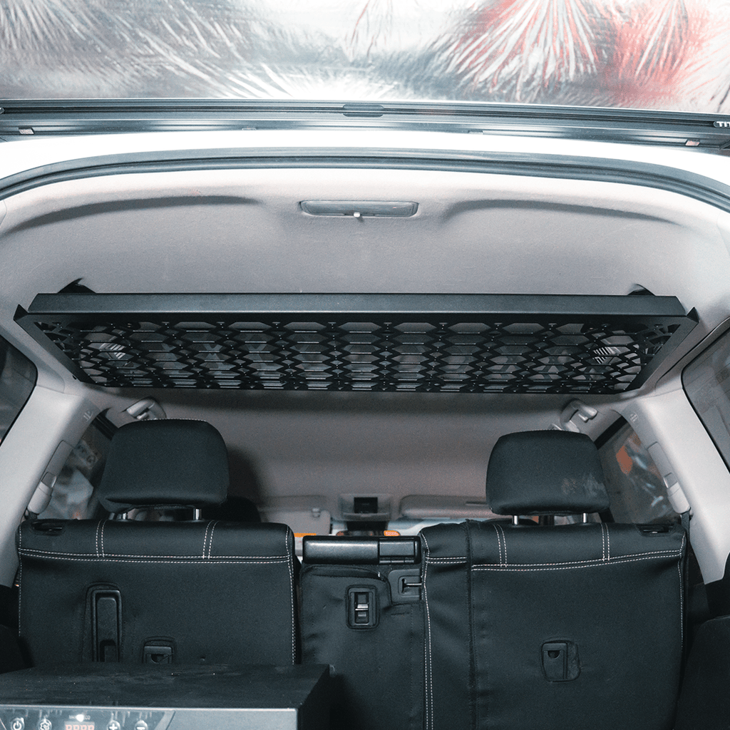 Rockarmor Prado 150 Cargo Shelf installed