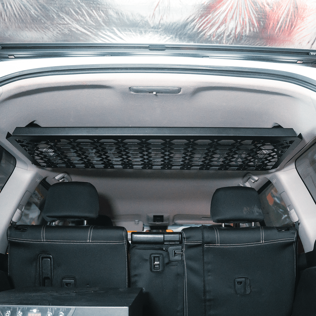 Rockarmor Prado 150 Cargo Shelf installed
