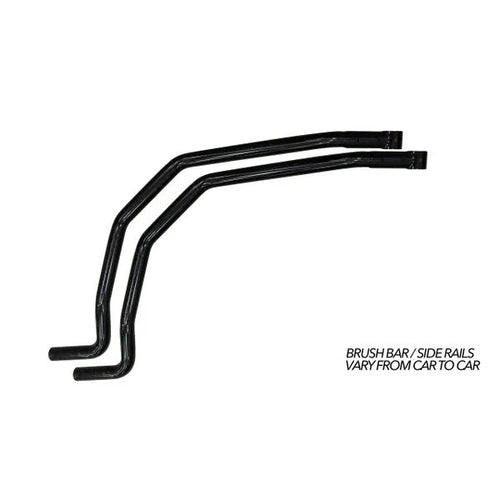 Black metal rockarmor brush bars designed for px3 gt bullbar fit ford ranger px1 2 as durable rockslider protection