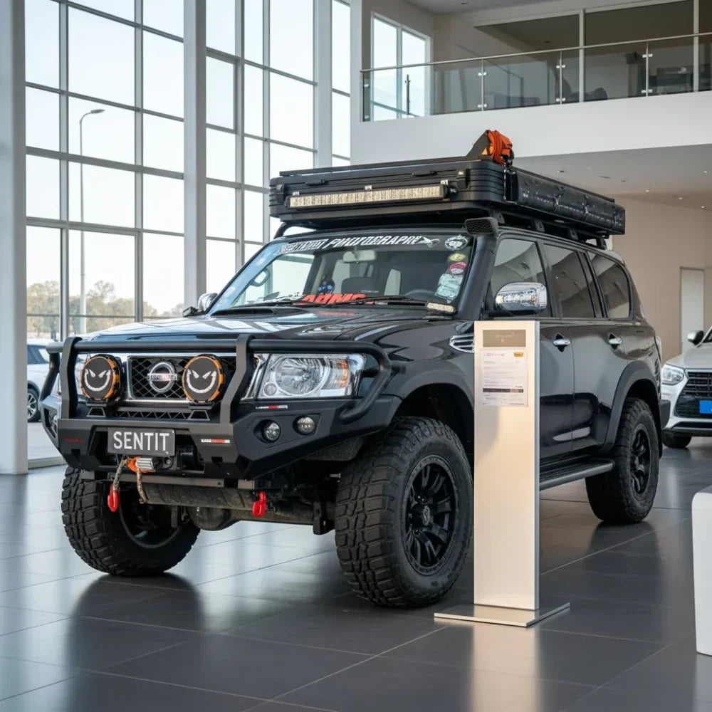 Nissan Patrol GU4+ Rockarmor GT Hoop Bullbar Lift Combo