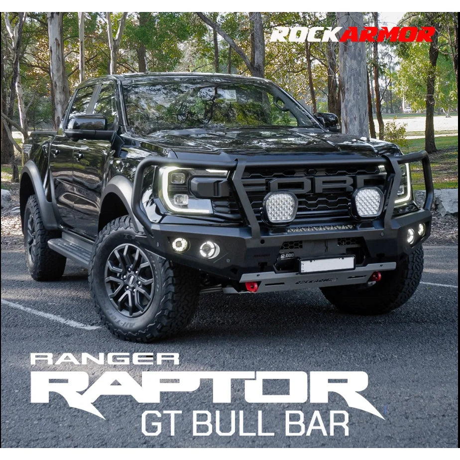Rockarmor Gt Hoop Steel Bullbar Combo Pack - Ford Ranger Raptor Next Gen 2023-2024