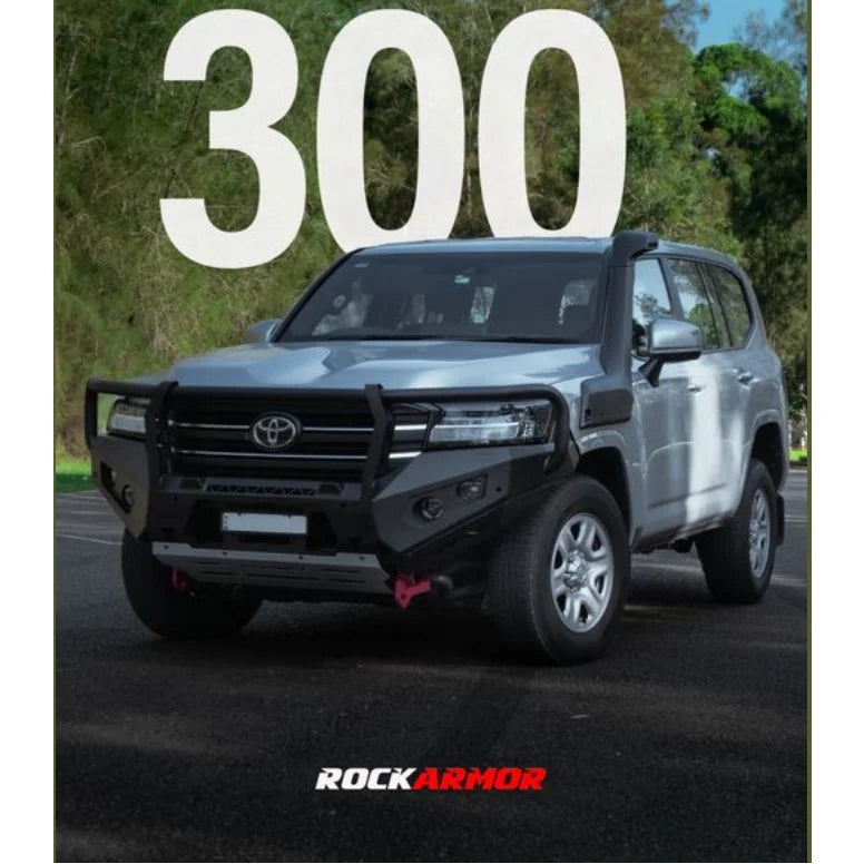 Rockarmor Gt Hoop Steel Bullbar Combo Pack - Toyota 300 2021+