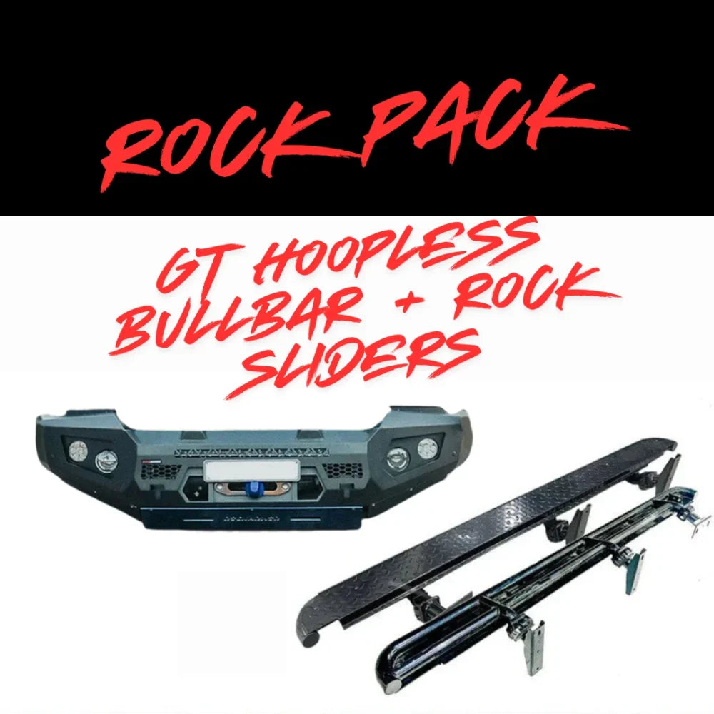 Rockarmor Rock Pack — Ford Ranger Wildtrak (Px 2 & Px 3) | GT Hoopless Bullbar + Rock Sliders