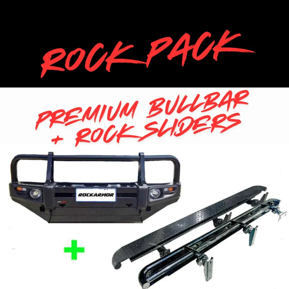 Rockarmor Rock Pack — Nissan Patrol Gu1 97- 09/2004 | Premium Bullbar + Rock Sliders