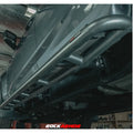 Gray steel rock armor rock slider side step with 52mm diameter tubing for isuzu dmax 08/20+ vehicles