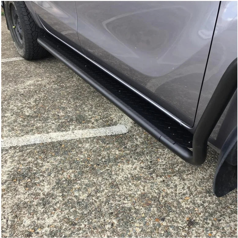 Rockarmor Steel Rockslider Side Steps To Suit Mazda Bt50 Dual Cab/Extra Cab 2012-2020