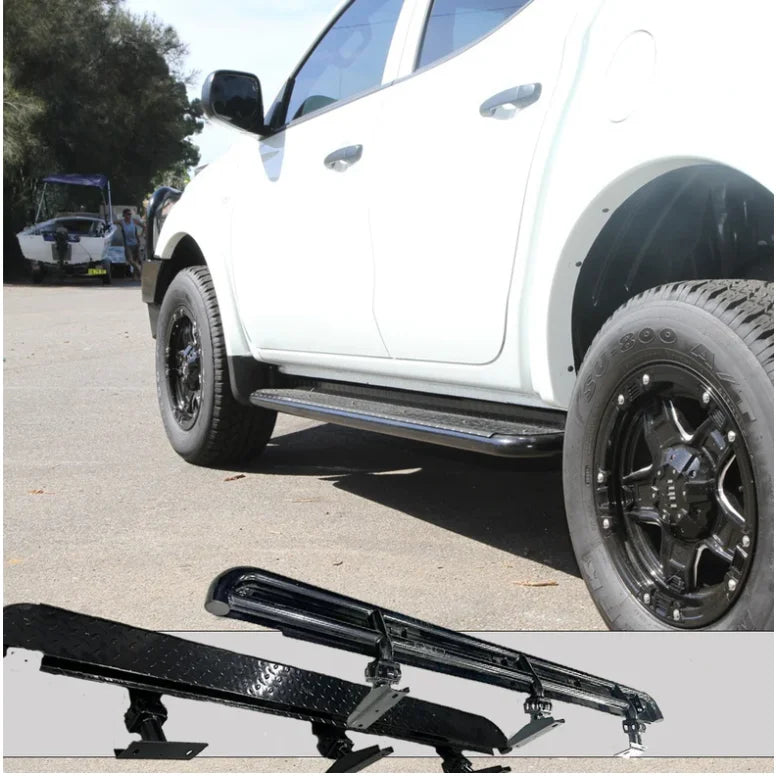Rockarmor Steel Rockslider Side Steps To Suit Mitsubishi Triton MV