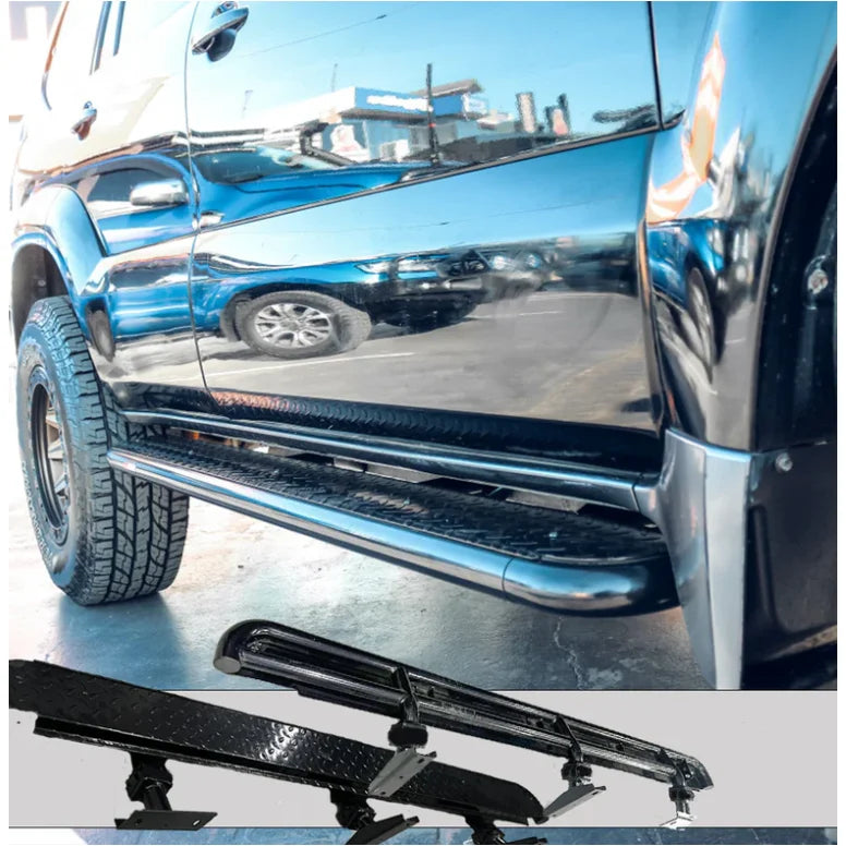 Rockarmor Steel Rockslider Side Steps To Suit Toyota Prado Fj120 Series 2003-2009